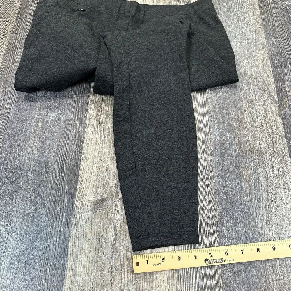 J. Jill Women's Size M Gray Ponte Knit Leggings Pants Stretch Pull On Pockets - Picture 12 of 13